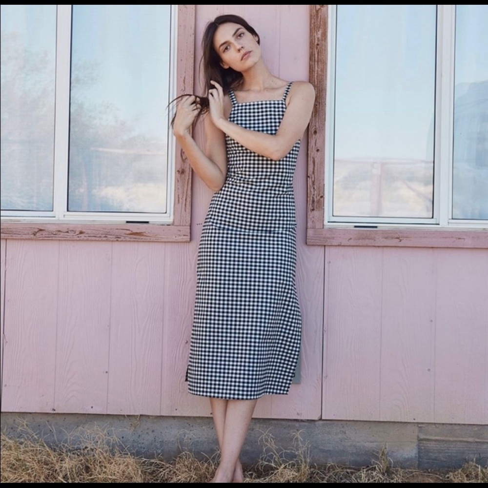 Christy Dawn Orchid Dress Ebony Checker